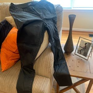 Old Navy Rockstar, black semi wet look skinny jeans